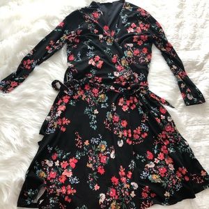 Loft Plus Floral Wrap Dress Size 16